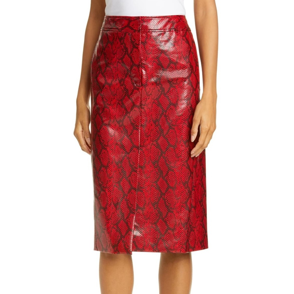 *SOLD* Tibi Faux Snake Leather Pencil Skirt NWT